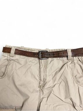 Vintage western style brown and silver belt